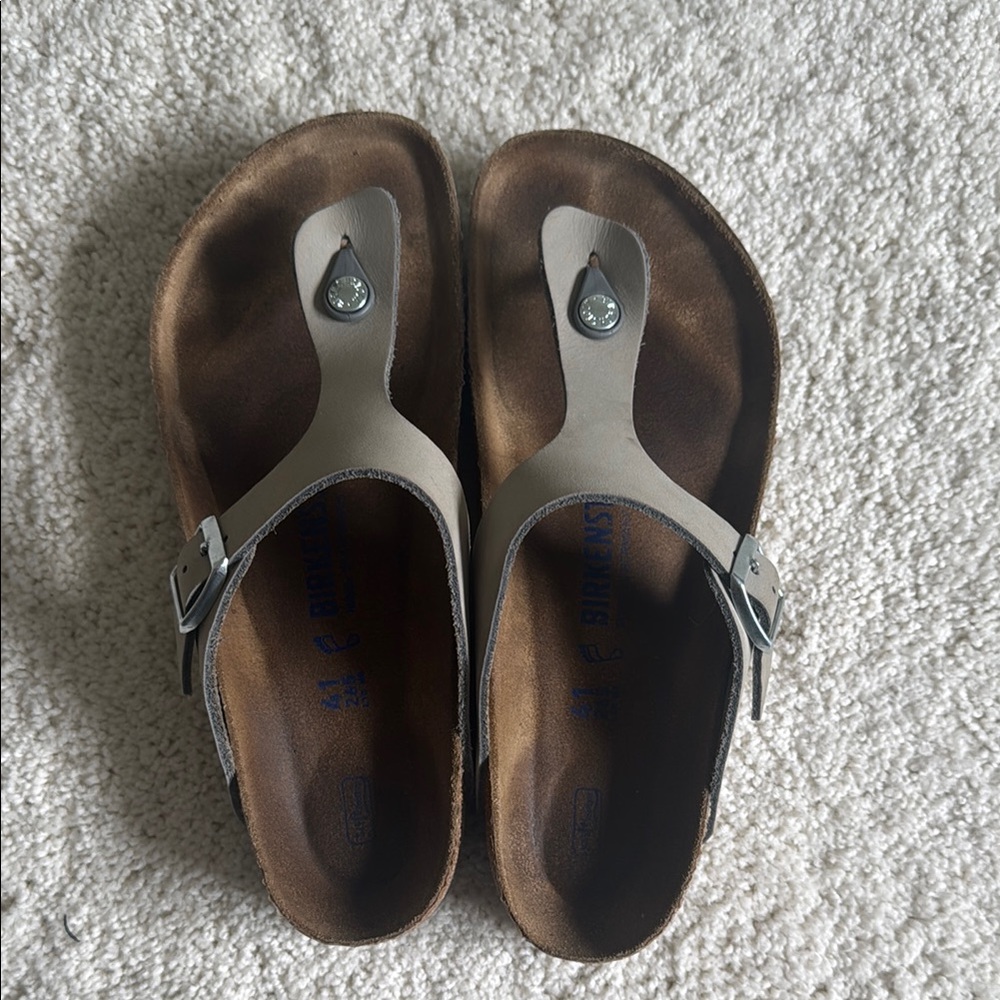 Birkenstock Sandals in Gray and Brown
